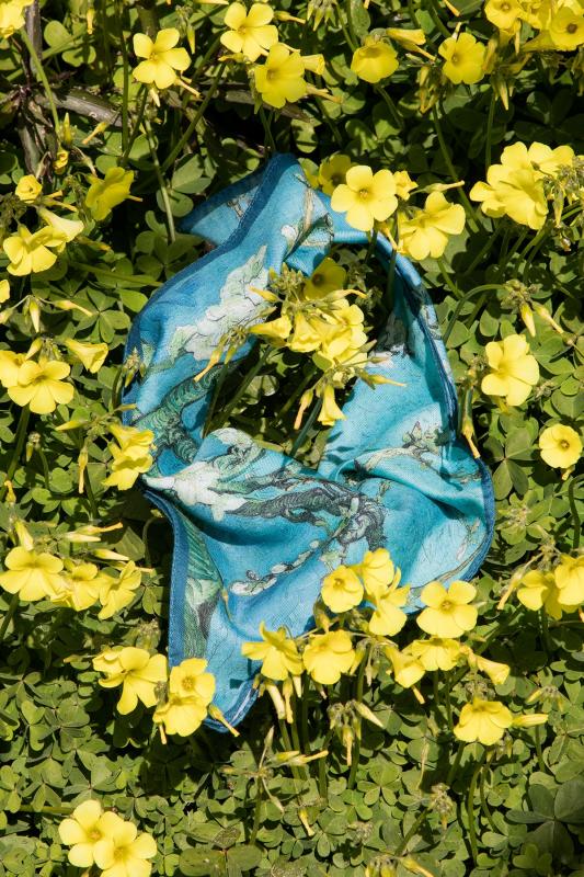 Van Gogh Desenli Bandana Fular