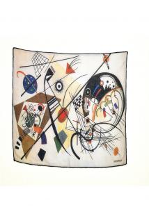 Vasili Kandinski Desenli Bandana Fular