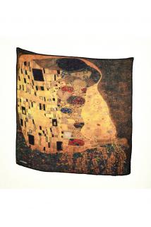 Gustav Klimt Desenli Bandana Fular