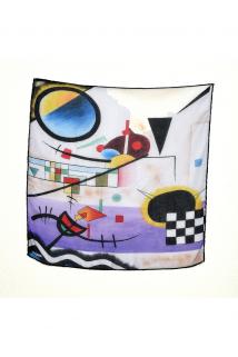 vasili Kandinski Desenli Bandana Fular